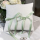 Coussin porte alliances mariage brodé à vos initiales 20x20cm - Villa Farese