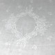 Nappe brodée à vos initiales damassé coton vintage 168x240cm - Villa Farese