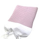 Serviette de bain brodée nid d'abeille à personnaliser à vos initiales - Rose poudré - Villa Farese