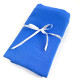 Nappe brodée personnalisée à vos initiales double gaze de coton Bleu cobalt 135x200 - Villa Farese