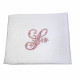 Serviette de table brodée personnalisée à vos initiales double gaze de coton - Villa Farese