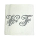 DUO Serviettes de table brodées personnalisées à vos initiales - Villa Farese