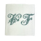 DUO Serviettes de table brodées personnalisées à vos initiales - Villa Farese