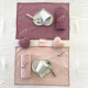 DUO Serviettes de table brodées personnalisées à vos initiales - Villa Farese