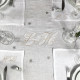 Nappe rectangle brodée personnalisée à vos initiales en lin naturel fabriqué en France - 140x250 - Villa Farese