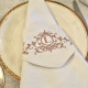 Rond de serviette personnalisé broderie style baroque - Villa Farese