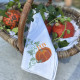 Serviette brodée personnalisée couleurs d'automne avec vos initiales - Villa Farese