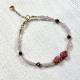 Bracelet bijou de serviette rose et or collection Esmaia - Villa Farese