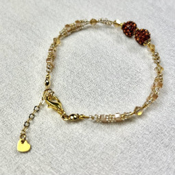 Bracelet bijou de serviette Tomette et or collection Esmaia