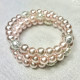 Bracelet bijou de serviette rose et blanc collection Lenita - Villa Farese