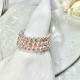 Bracelet bijou de serviette rose et blanc collection Lenita - Villa Farese