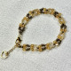 Bracelet bijou de serviette topaze dorée collection Dolce - Villa Farese