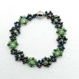 Bracelet tissé vert collection Dolce - Villa Farese