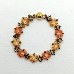Bracelet tissé orange collection Dolce - Villa Farese