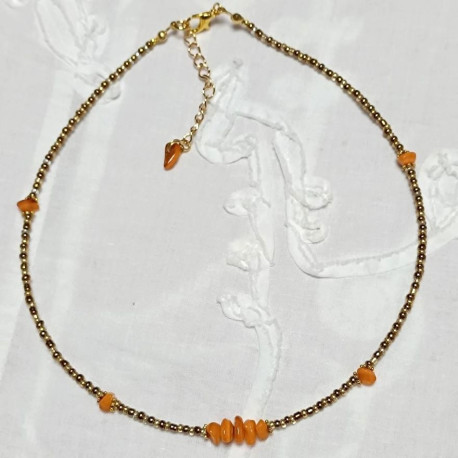 Collier ras de cou en perle - Villa Farese