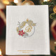 Serviette de table brodée Prénom ou Initiales collection Noël - Villa Farese