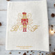 Serviette de table brodée Prénom ou Initiales collection Noël - Villa Farese