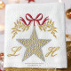 Serviette brodée prénom ou initiale collection Noël - Villa Farese