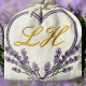 Serviette de table brodée à vos initiales dans un coeur - Villa Farese