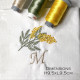 Serviette de table brodée initiale personnalisée Fleurs - Villa Farese