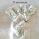 Serviette de table brodée personnalisée à vos initiales vintage - Monogramme ELISE - Villa Farese