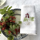 Serviette de table brodée initiale personnalisée collection Fruits - Villa Farese