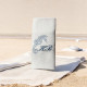 Serviette brodée personnalisée à vos initiales thème La mer - Villa Farese