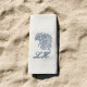 Serviette brodée personnalisée à vos initiales thème La mer - Villa Farese