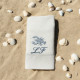 Serviette brodée personnalisée à vos initiales thème La mer - Villa Farese