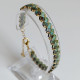 Bracelet perles Miyuki vert Picasso - Villa Farèse - Villa Farese