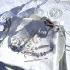 Serviette de table brodée initiale personnalisée Fleurs - Villa Farese