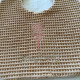 Bavette brodée au prénom de l'enfant en nid d'abeille collection sucette - Villa Farese
