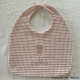Bavette brodée au prénom de l'enfant en nid d'abeille collection sucette - Villa Farese