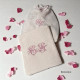 Serviette de bain brodée personnalisée à vos initiales nid d'abeille - Villa Farese
