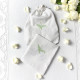 Serviette de table brodée – Lys Calla personnalisée à votre intiale - Villa Farese