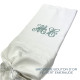 Nappe brodée à vos initiales damassé coton vintage 150x220cm - Villa Farese