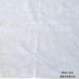 Douze serviettes damassé coton vintage - Villa Farese