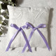 Coussin porte alliances mariage brodé à vos initiales, croix, fleurs blanches et date de votre mariage 20x20cm - Villa Farese