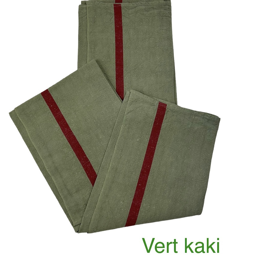 torchon vert  kaki