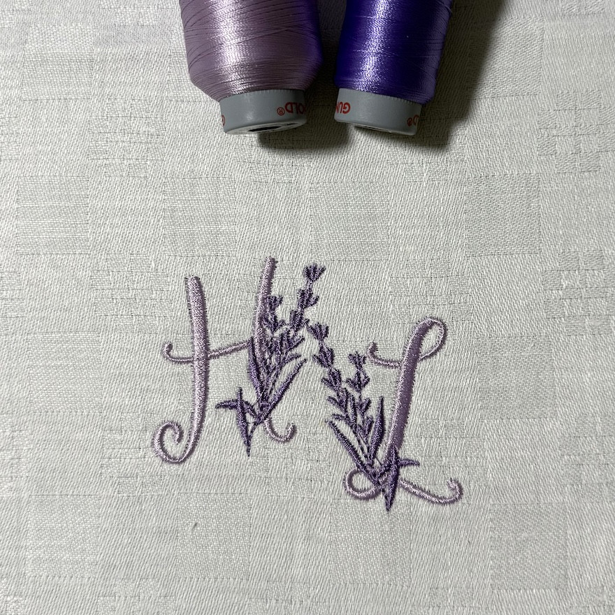 Monogramme lavande